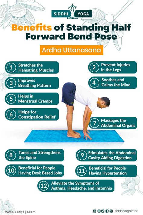 Ardha Uttanasana Standing Half Forward Bend Benefits