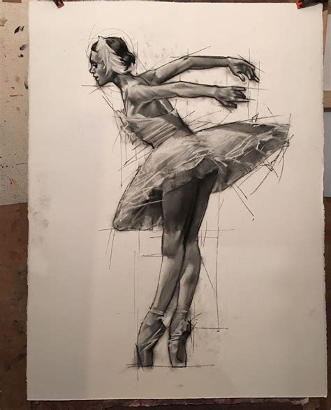 New Series Of Ballerina Drawings Framed And Ready To Go To Peter Barker