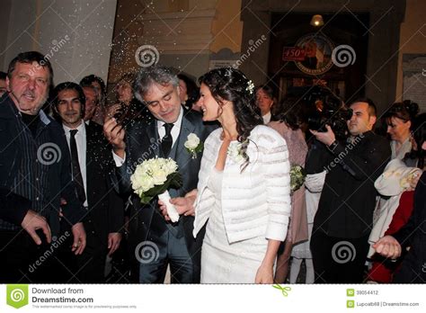 Wedding Andrea Bocelli And Veronica Berti Editorial Photography Image