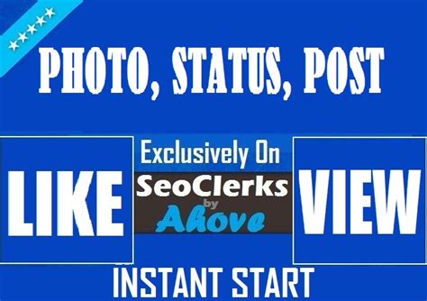 Get Status Likes Or Reactions Or Video Promotion For 1 Seoclerks