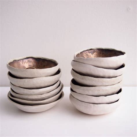 Handmade Mini Gold Ceramic Pottery Ring Dish By Kabinshop | notonthehighstreet.com