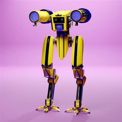 Mecha Sci Fi Robot 3d Model Rigged Cgtrader