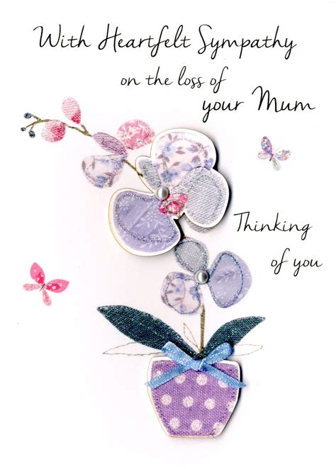 Sympathy On Loss Of Your Mum Greeting Card Cards Love Kates