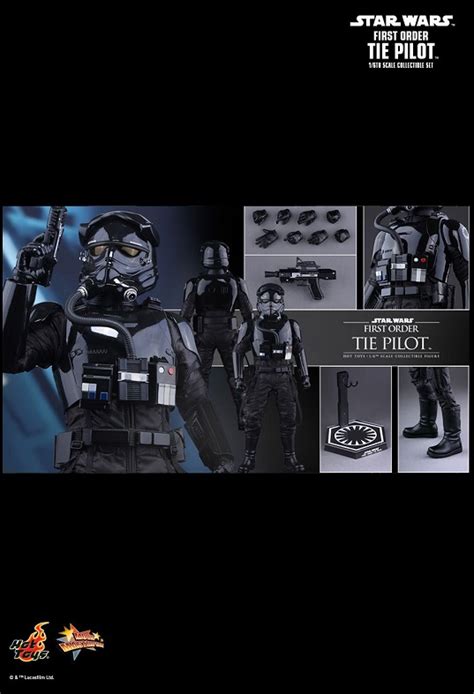 FIRST ORDER TIE PILOT Scale Figure MMS STAR WARS THE FORCE AWAKENS HOT TOYS