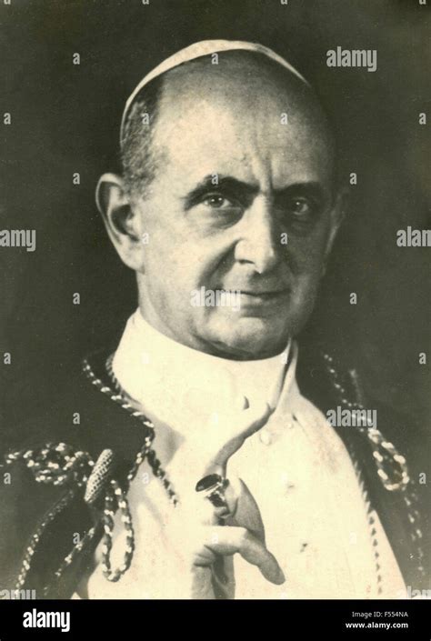 Portrait Of Pope Paul Vi Stock Photo Alamy