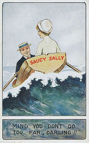 Saucy And Silly Seaside Postcard With Cheeky Caption 11587851