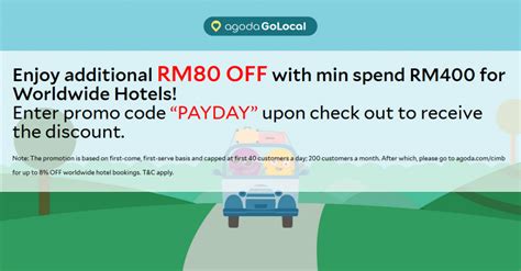 Couponannie's promotions, promos and discounts give you the top possible prices when you shop at cimb credit card. Agoda x CIMB PayDay Promotion m y | mypromo.my