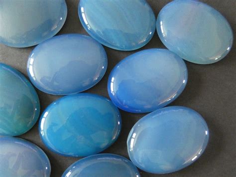 40x30mm Natural Agate Gemstone Cabochon, Large Oval Cabochon, Polished
