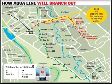 Metro Map Greater Noida South Carolina Map