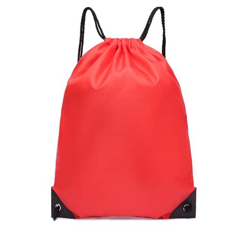 S2020 Kono Polyester Drawstring Backpack Red