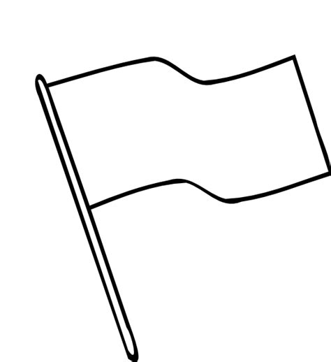 Blank Flag Template Printable Sketch Coloring Page