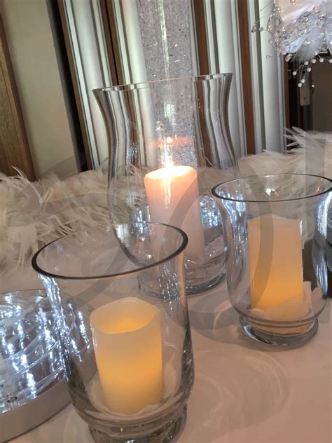 Hurricane Vase With Candle Effect Hire So Lets Party