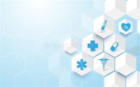 Abstract Geometric Modern Background Medicine And Science Concept