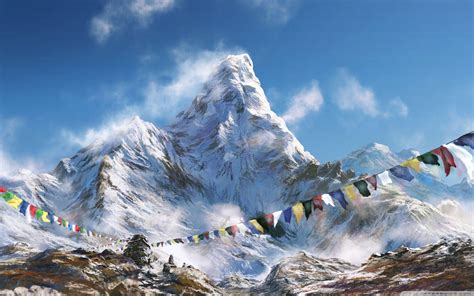 Himalayan Bike Ultra Hd Wallpaper Mount Everest Mahalangur Mountain