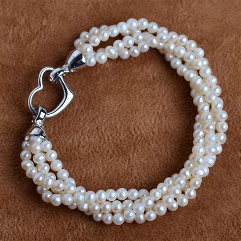New Multi Pearl Bracelets Natural Freshwater Pearls Strand Bracelet