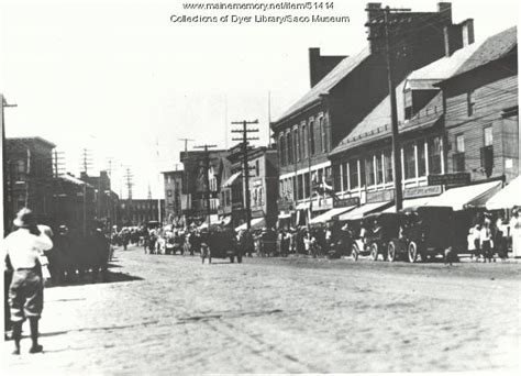 Main Street Saco 1905 Maine Memory Network