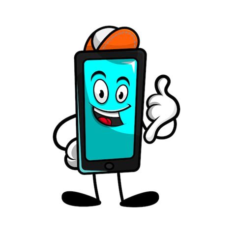 Premium Vector Smartphone Cartoon Character With Calling Gesture Get