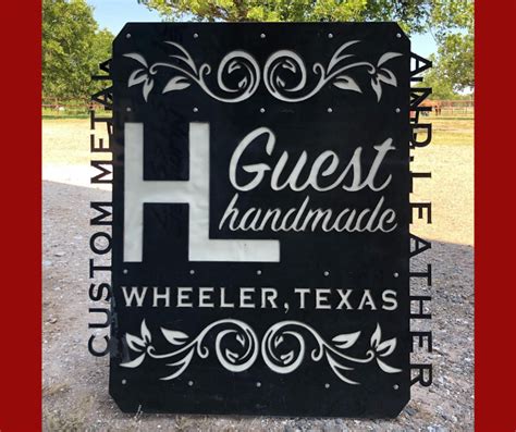 Custom Metal Business Signs Hl Guest Handmade Texas