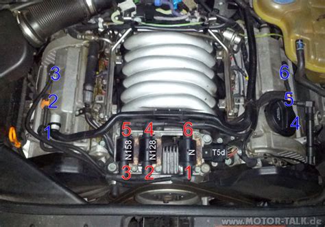 Immer von der front aus gesehen den motor betrachten! V6-zuendung : Aussetzende Zylinder bei Audi A6 Avant 2.8q ...