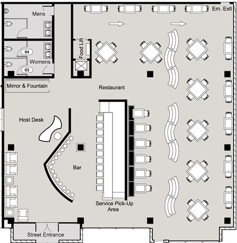 Bar Floor Plan Design Floorplans Click
