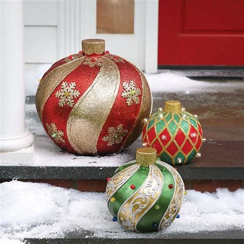 Pre Lit Outdoor Ornament Outdoor Christmas Lighted Decorations