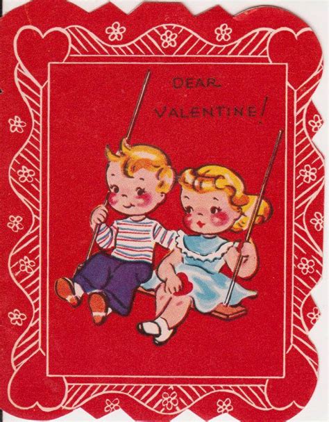 Vintage 1920s Art Deco Dear Valentine Greetings Card B7 Etsy