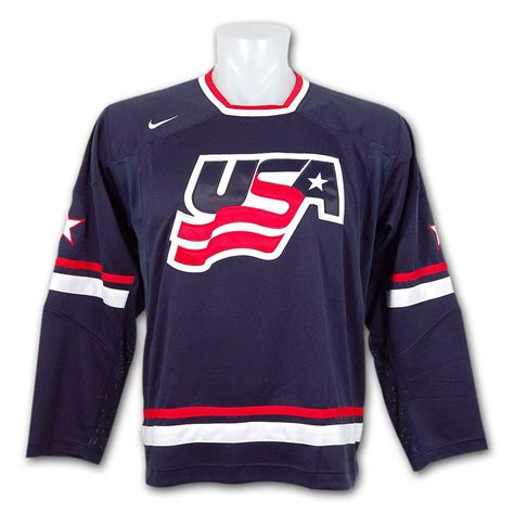 There's dignity in a health clinic or hospital. Team USA IIHF Swift Replica Blue Hockey Jersey - Used in ...