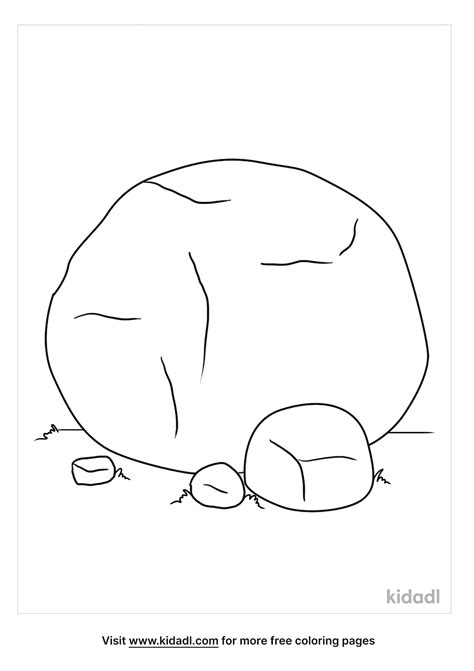 Free Smooth Rock Coloring Page Coloring Page Printables Kidadl