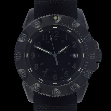 mwc p656 tactical series watch with subdued dial gtls tritium quartz chronopolis