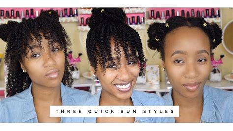 3 Quick Back To School Natural Hairstyles 2 Min Easy Bun