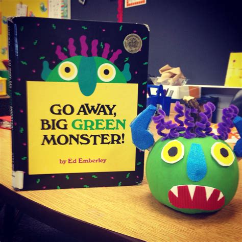 Go Away Big Green Monster Book Character Pumpkin Halloween Preschool