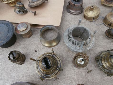 Vintage Oil Lamp Burners Parts Assortment Lot Ebay