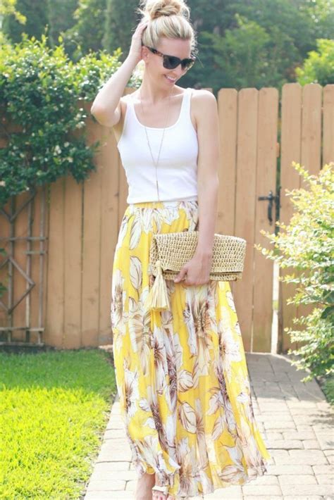 Floral Maxi Skirt And The Tank Top You Need Now Haute And Humid