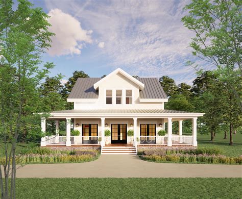 The Cottage Farmhouse Plan 3 Bed 35 Bath 51x48 Etsy Canada