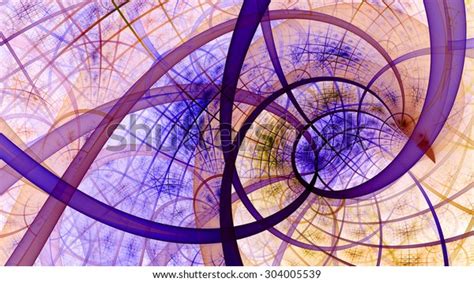 Beautiful Spiral Wallpaper Intricate Interwoven Pattern Stock