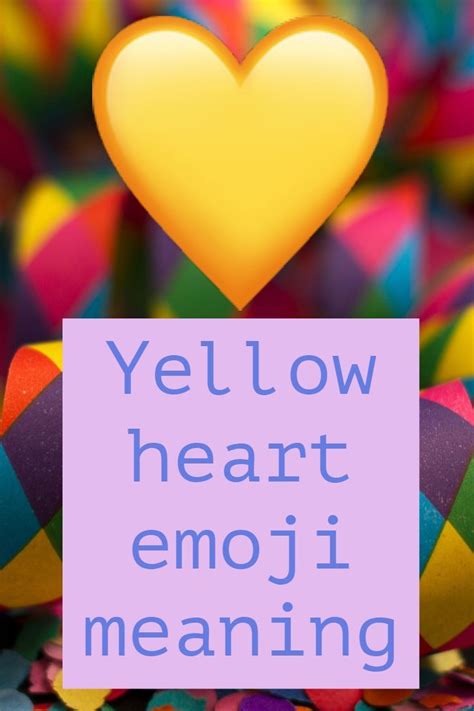 Yellow heart emoji Yellow Things yellow heart emoji ...