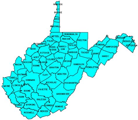 Counties In West Virginia That I Have Visited Twelve Mile Circle An