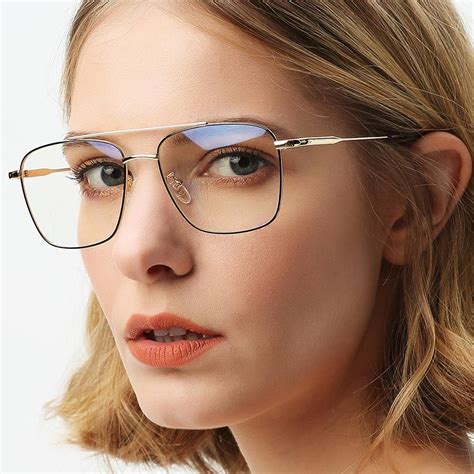 Photochromic Anti Radiation Glasses Eyeglasses For Women Men Metal