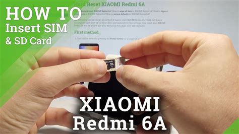 How To Insert SIM And SD In XIAOMI Redmi A Set Up Nano SIM Micro SD Card YouTube