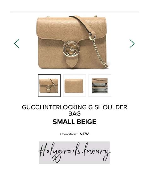 Jual Gucci Interlocking G Shoulder Bag Small Beige Di Seller Holygrails