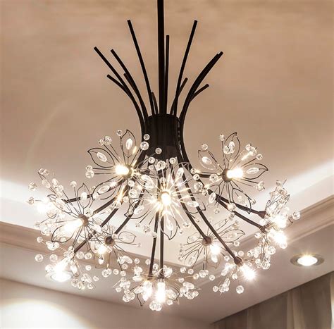 Ganeed Modern Art Deco Led Crystal Dandelion Chandelierceiling Lights