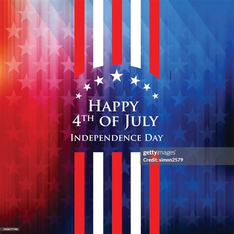 Happy 4th Of July Independence Day Background High Res Vector Graphic
