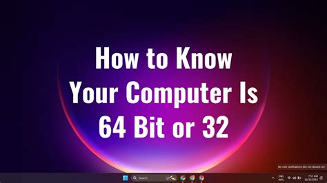 How To Know Your Computer Is 64 Bit Or 32 Youtube