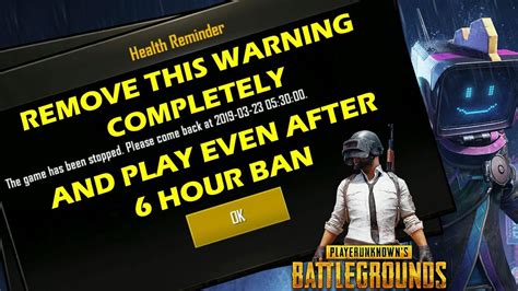 Remove Ban And Play Pubg Even After 6 Hours Of Playing Youtube
