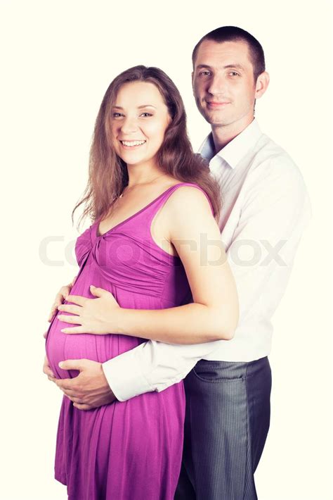 junge schwangere paar stock bild colourbox