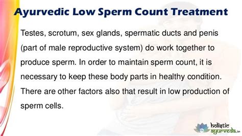 Ayurvedic Low Sperm Count Treatment To Increase Male Fertility