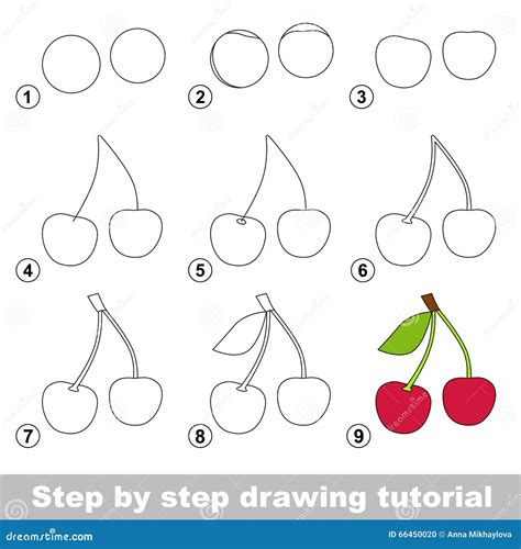 How To Draw Cherries Really Easy Drawing Tutorial Cherry Drawing My