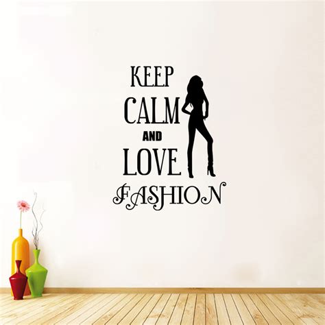 Stickers Muraux Keep Calm Sticker Keep Calm And Love Fashion