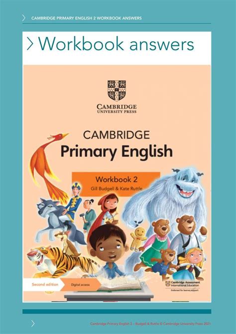 Cambridge Primary English Cambridge Primary English Workbook 4 With