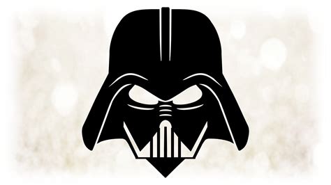 Darth Vader Mask Svg Cut File - Layered SVG Cut File - 1000 Fonts